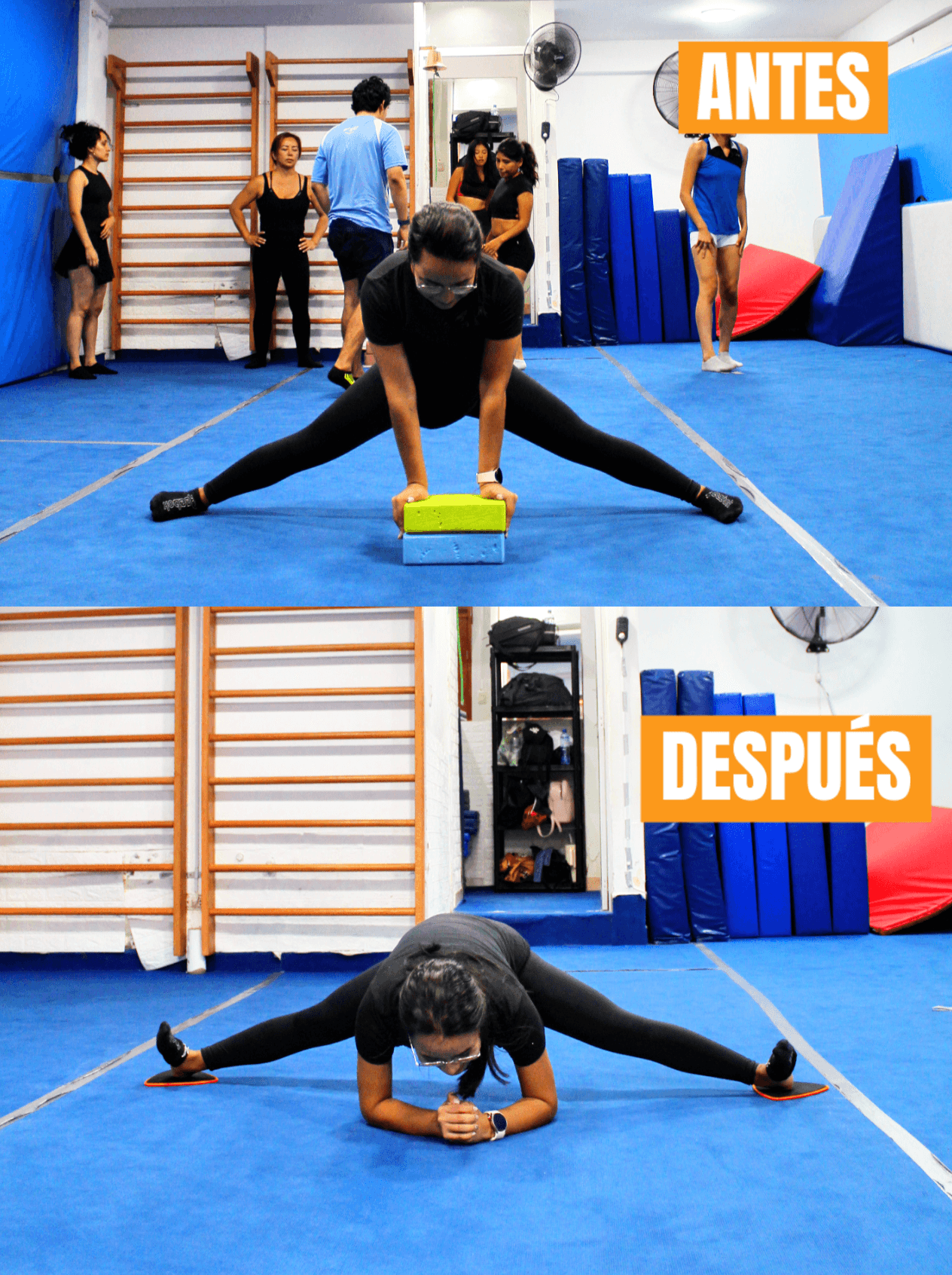 Antes y después — splits